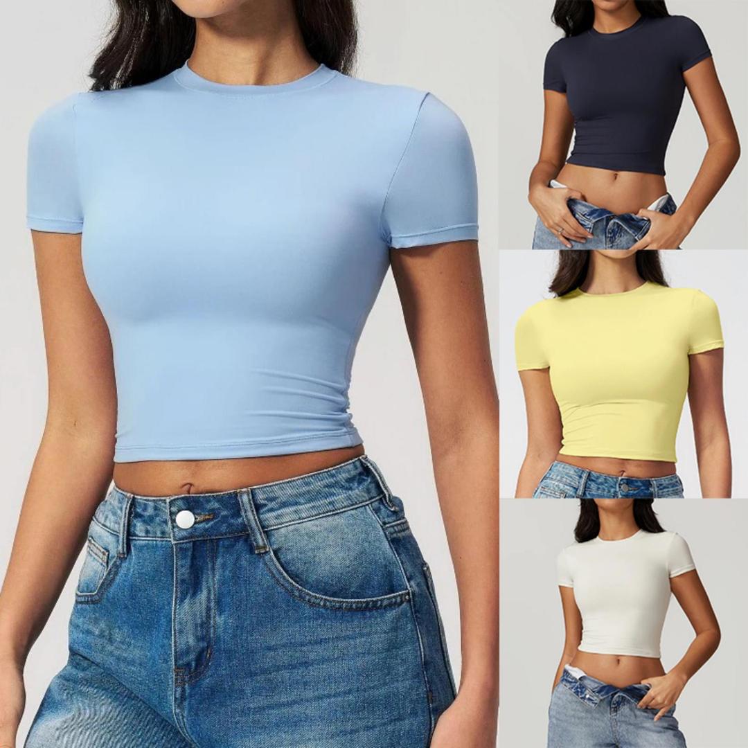 T Shirt Tight Fit - Kadınlar için Dar Kesim Spor Tişörtü